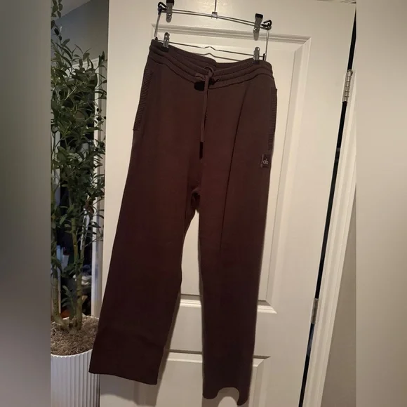 Women's Brown Sweatpants - Picture 2 of 4